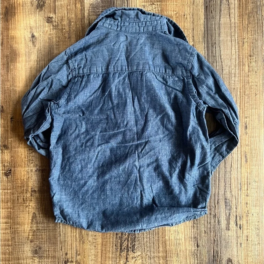Wrangler Blue Polo Shirt Lightweight Denim
